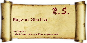 Mojzes Stella névjegykártya