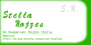 stella mojzes business card